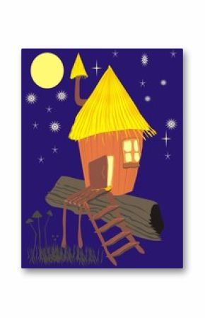 house gnome, miniature, drawing
