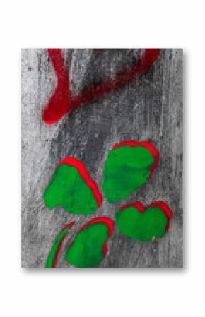 Herz und Kleeblatt Graffiti
