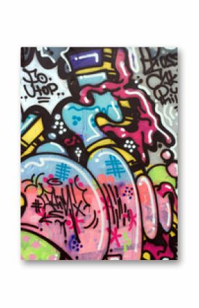 Abstract pink graffiti