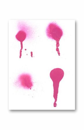 Collection of grungy spray splashes.