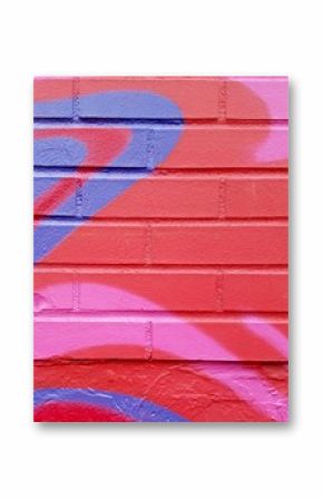 Painted Wall: Colorful Abstract Pattern in Detail of Graffiti 