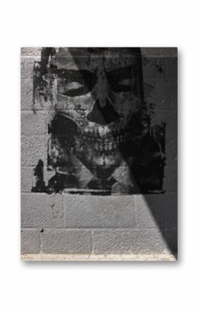 Graffiti Graffitiwand Tot Totenkopf  Streetart Mauer Kunst Straße