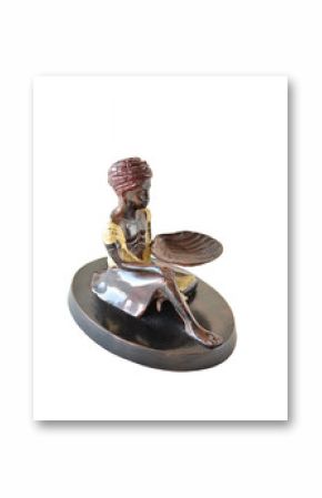 Skulptur - Kleiner Mohr mit Muschelschale