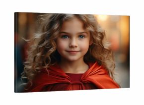 cute little princess with red hair