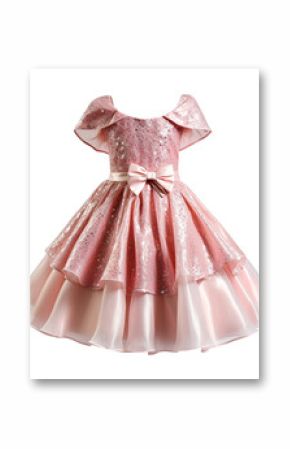 Pink princess dress. Ai generated image.