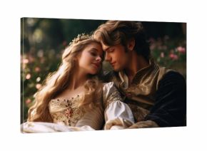 princess and prince in love