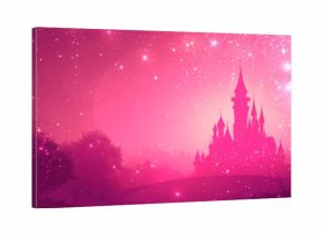 Pink sparkling princess background
