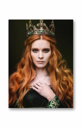 Ginger queen near the castle