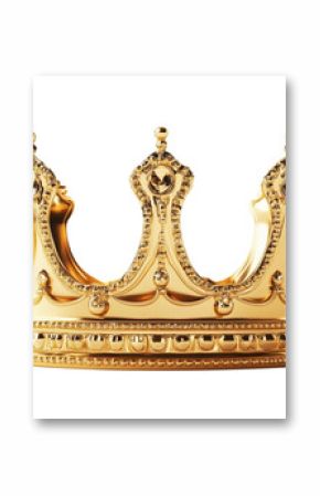 Royal crown isolated on transparent background