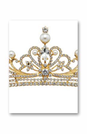 Isolated Golden Tiara