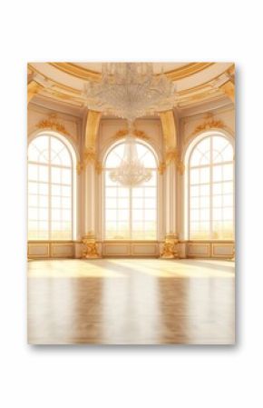 Ballroom interior. Ai art