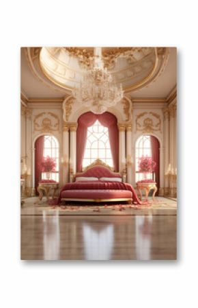 princess bedroom in a royal house complete with luxurious furnishings