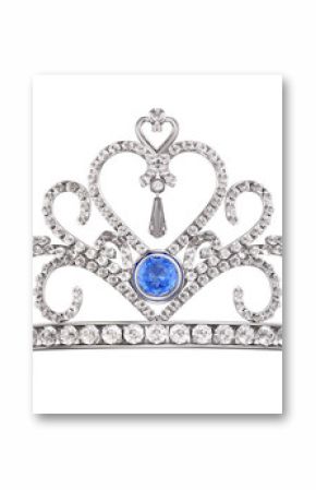 Princess Diadem, Tiara isolated on white. 3d render