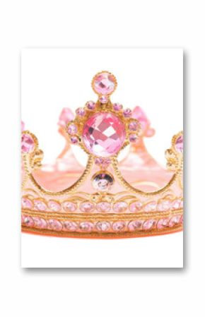 A pink princess crown adds royal charm sparkle and fantasy to any playful or magical design