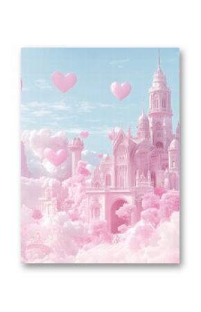 Saint Valentines Day pink background