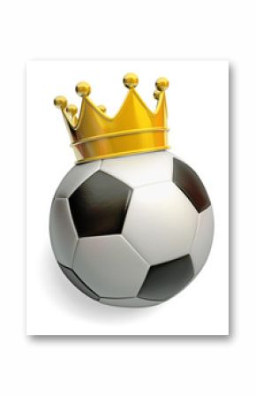 soccer is king crown