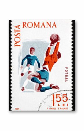 Postage stamp Romania 1965 Soccer, Spartacist Games