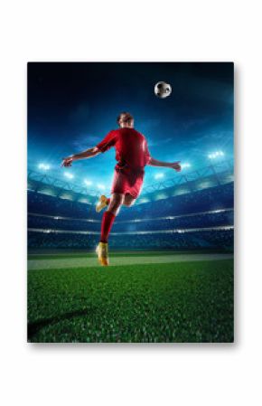 Soccer player in action