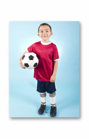 Young Hispanic Soccer Player Portrait