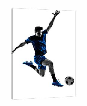 italian soccer player man silhouette 