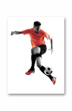 Soccer player Man Isolated silhouette