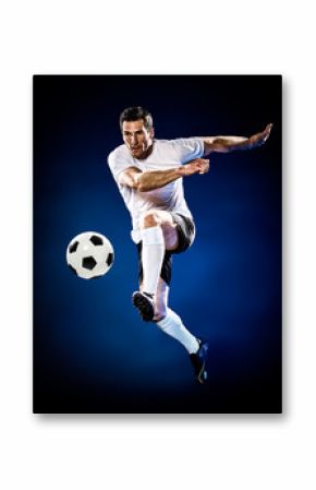 soccer player man isolated