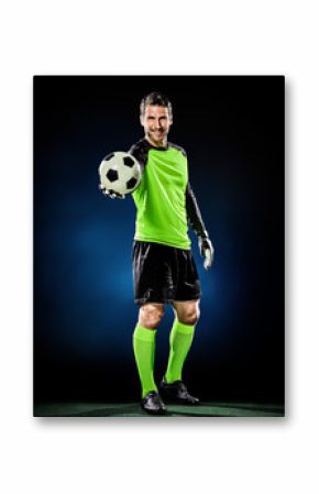 goalkeeper soccer man isolated