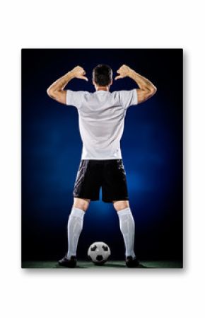 soccer player man isolated