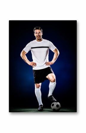 soccer player man isolated