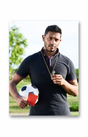 Mixed Race Soccer Referee