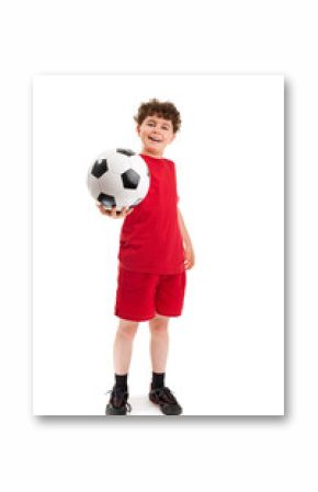 Football player isolated on white background