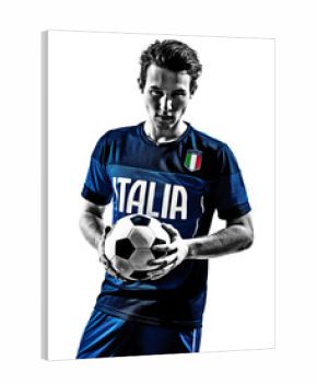 italian soccer player man silhouette portraits
