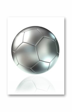 silver soccer ball