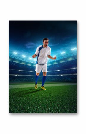 Soccer player in action