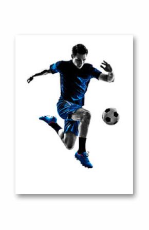 italian soccer player man silhouette 