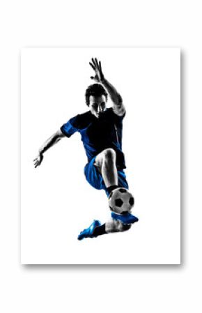 italian soccer player man silhouette 