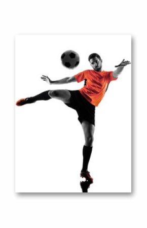 Soccer player Man Isolated silhouette