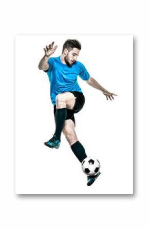 Soccer player Man Isolated