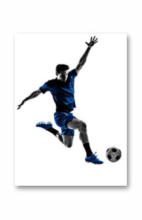 italian soccer player man silhouette 