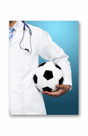 Doctor with soccer ball