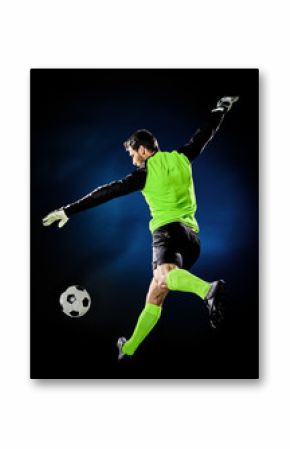 goalkeeper soccer man isolated