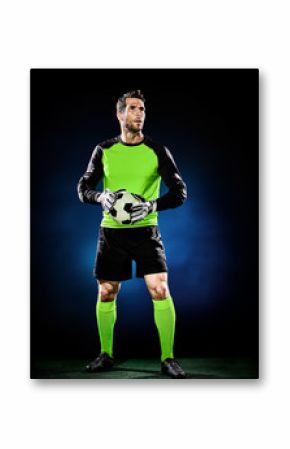 goalkeeper soccer man isolated