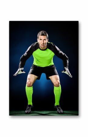 goalkeeper soccer man isolated