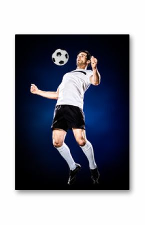 soccer player man isolated