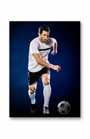 soccer player man isolated