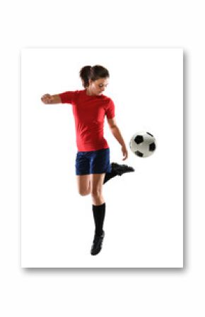 Woman Playing Soccer