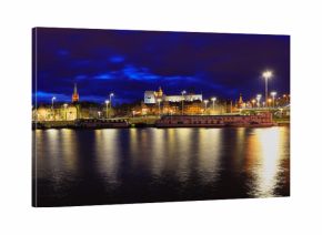 Szczecin   Panorama miasta   noc