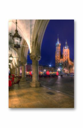 Kraków stare miasto nocą