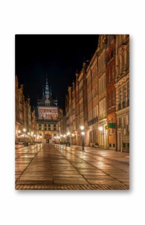 Stare Miasto w Gdańsku nocą