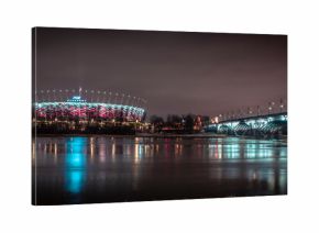 Warszawa nocą Warsaw by night